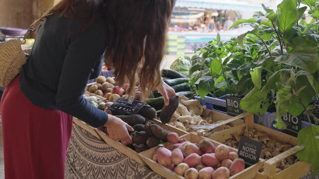 Local vegetables picked with care, rustic green tones