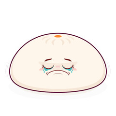 steamed buns crying face cartoon cute