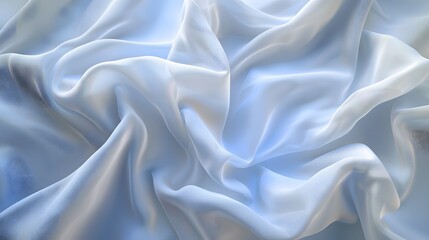 Obraz premium Soft Fabric: A soft fabric background with gentle folds and textures, suitable for clothing or textile products. 
