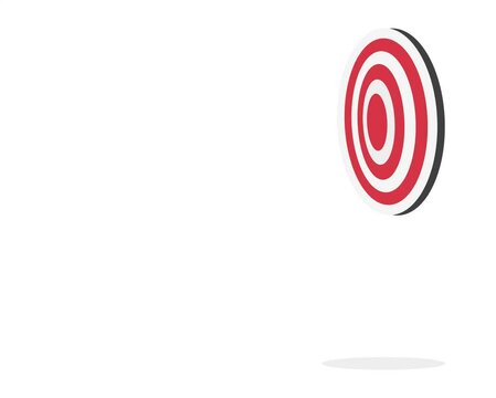 Unclear target or blind business vision, leadership failure or mistake aiming goal, untrained or uneducated management concept, confused businessman blindfold throwing dart.