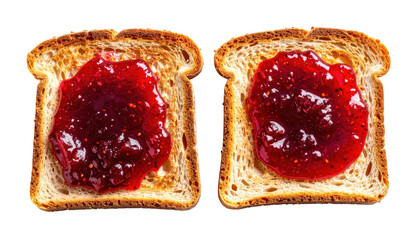 Delicious goldenbrown toast with vibrant jam, a perfect start to your day two