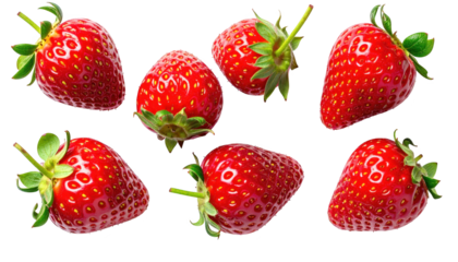 Ripe red strawberries, a delicious and healthy summer treat for everyone fresh,