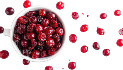 Closeup of a bowl of fresh, ripe cherries, vibrant and healthy summer treat fresh