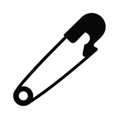 brooches vector silhouette icon, black and white illustration of footwear.