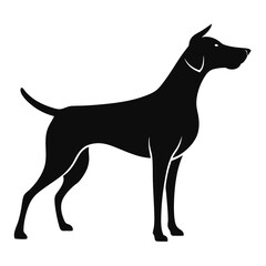 Elegant Dog Silhouette Illustration