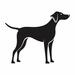 Elegant Dog Silhouette Illustration