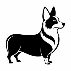 Corgi Dog Silhouette Illustration