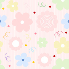 seamless background with flowers