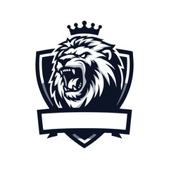 Lion Mascot Logo – Powerful Roaring Beast Head for Sports, Gaming, and Brand Identity Design