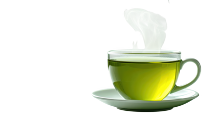 Soothing green tea, a cup of warmth and wellness in tranquil setting soothing