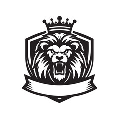 Lion Mascot Logo – Powerful Roaring Beast Head for Sports, Gaming, and Brand Identity Design