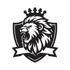 Lion Mascot Logo – Powerful Roaring Beast Head for Sports, Gaming, and Brand Identity Design
