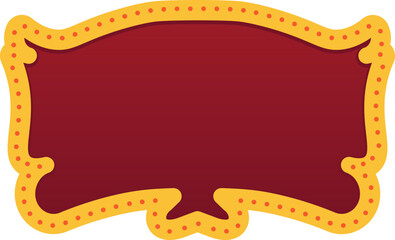 Red Circus Banner Decorative