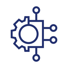 Obraz premium Machine Learning Icon