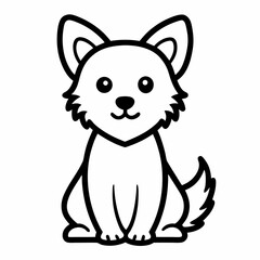 vector illustration of a dog