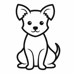 vector illustration of a dog