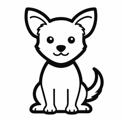 vector illustration of a dog
