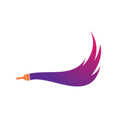 Paint brush logo icon