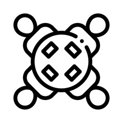 round table line icon