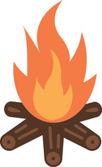 모닥불의 일러스트