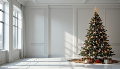 Magnificent Christmas Tree in Elegant Room