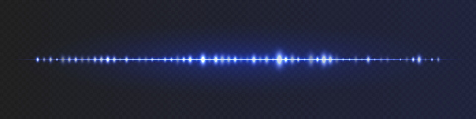 Blue sound line with luminous peaks and fading endpoints on dark checkered backdrop, suitable for AI audio input, voice bot interface or assistant visualization.