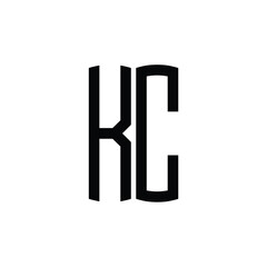 KC monogram logo design letter text name symbol monochrome logotype alphabet character simple logo