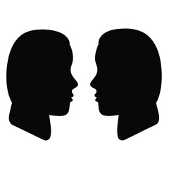 ear cuffs vector silhouette icon, black and white illustration of footwear.