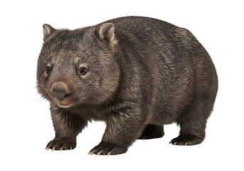 Common Wombat Photo on Transparent background