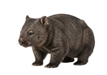 Common Wombat Australian Marsupial Photo on Transparent background