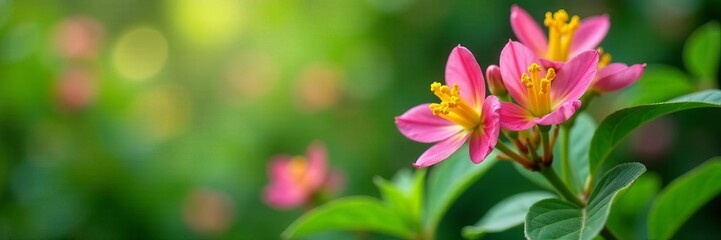Astragalus plant with vibrant flowers and green leaves, herb, leaves, flowers