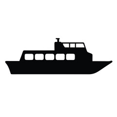 Obraz premium ferry , black and white illustration of vehicles.