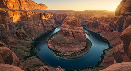 Horseshoe Bend Canyon at Sunrise Arizona