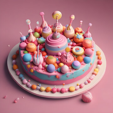 birthday cupcake with candles