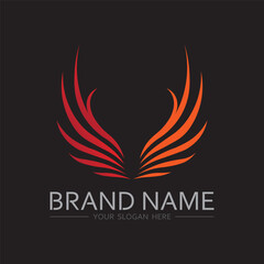 Monoline Wing Logo Design for Tech Companies