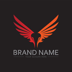 Gradient Wing Logo Concept for Startups