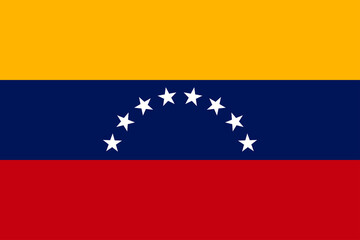 Flag Venezuela, in original traditional colors. Poster