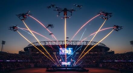 Drone Light Show at Concert