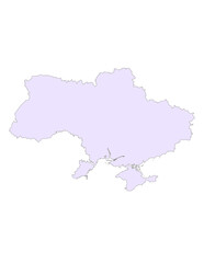 PNG Map of Ukraine 