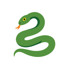 Naklejka premium natrix snake vector art illustration