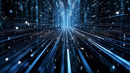 Obraz premium Detailed illustration of straight chrome lines and data visualization elements in a modern composition