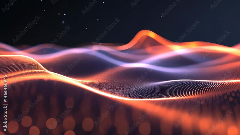 Wall mural a glowing constellation forming abstract patterns in a serene night sky.