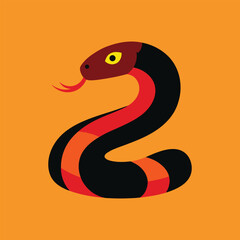 Fototapeta premium hissadora snake vector art illustration