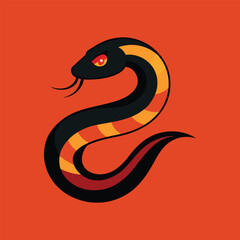 Fototapeta premium sidewinder snake vector art illustration