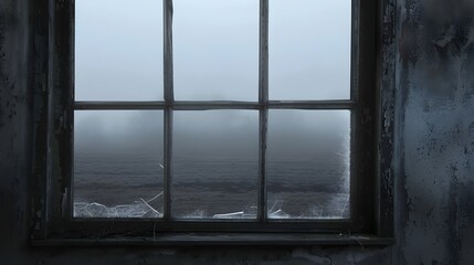 Broken Window with Fog