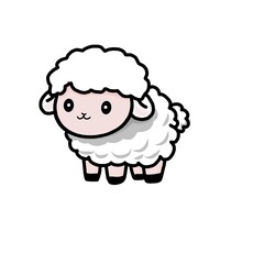 Sheep cartoon illustration