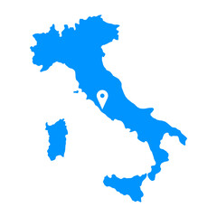 Italy Map Flat