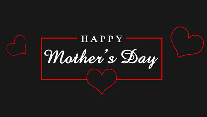 Beautiful luxurious royal Happy Mother's Day celebrating hand-drawn gold lettering. Versatile design for card, posters and banners. Wishing love to mothers in the world. Motherhood parenthood best mom