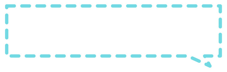 Dialogue Text box with dashed line
