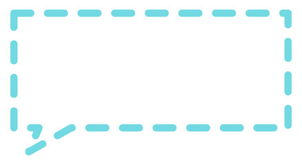 Dialogue Text box with dashed line
